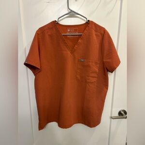 Figs Technical Collection Catarina Burnt Orange Scrub Top